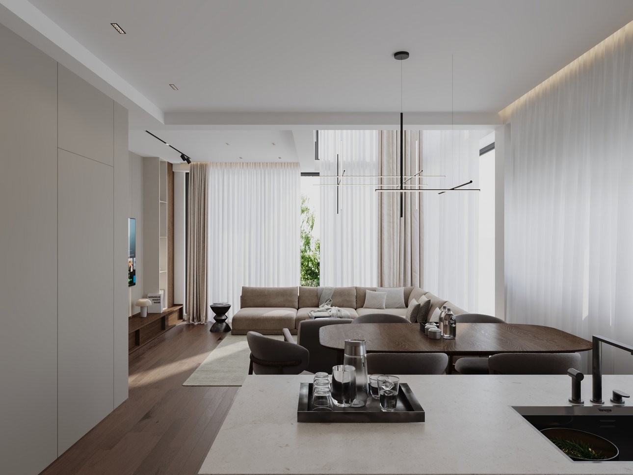 Rendering eines realistischen Innenraums