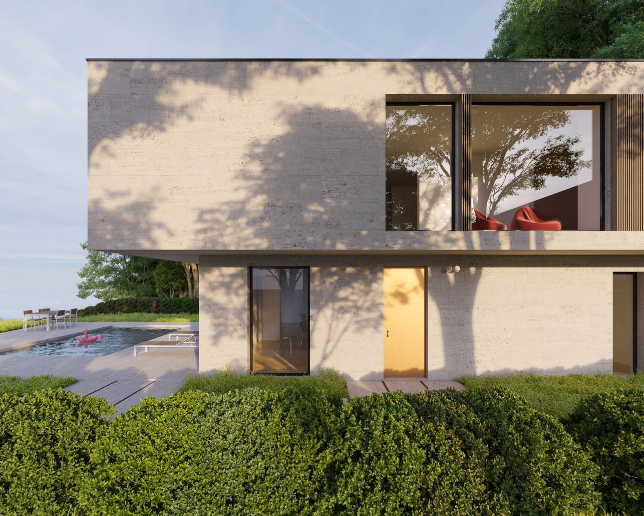 Rendering einer Architektur-Aussenvisualisierung